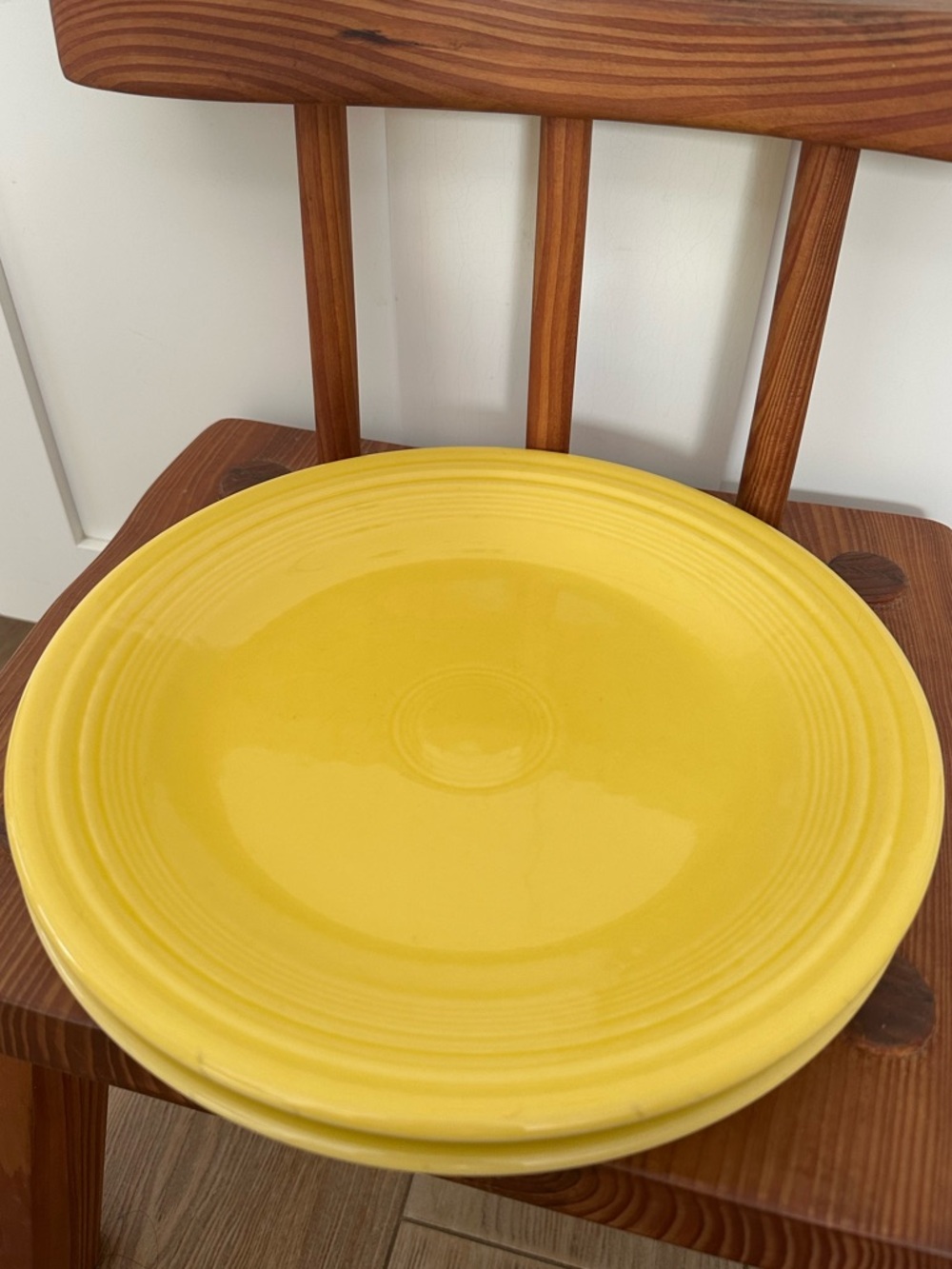 Set of 2 Vintage Fiestaware
Yellow Dinner Plate
Retro Fiesta Ware Homer
Laughlin
